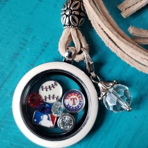 Texas Rangers Necklace
